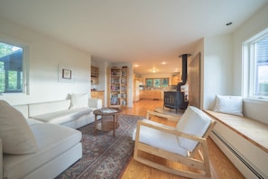Open plan allows for easy conversation and movement.