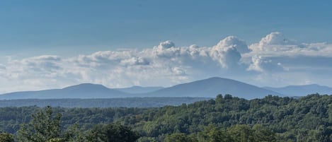 View of the Catskills from the deck. (Amazing sunsets!)