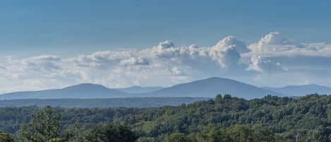 View of the Catskills from the deck.  (Amazing sunsets!)