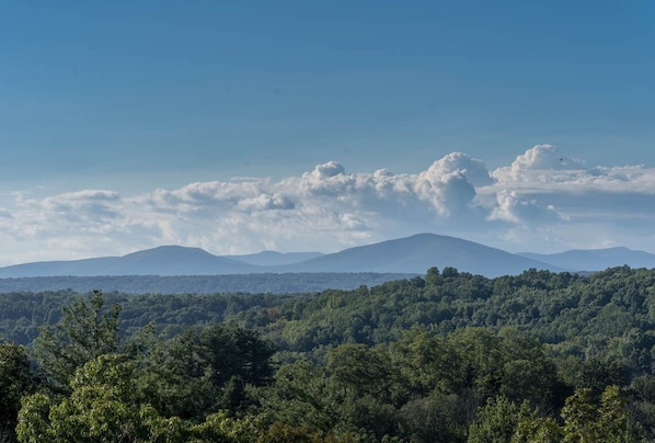 View of the Catskills from the deck.  (Amazing sunsets!)