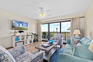 Living Room Features A Sleeper Sofa