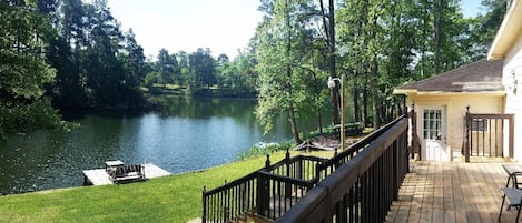 Morning view from the back deck.