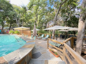 Pool area for the cottages.