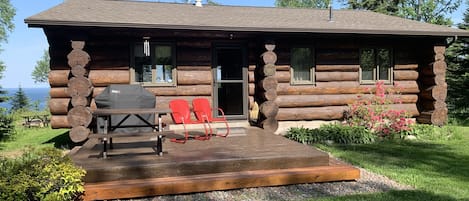 Front of the cabin.