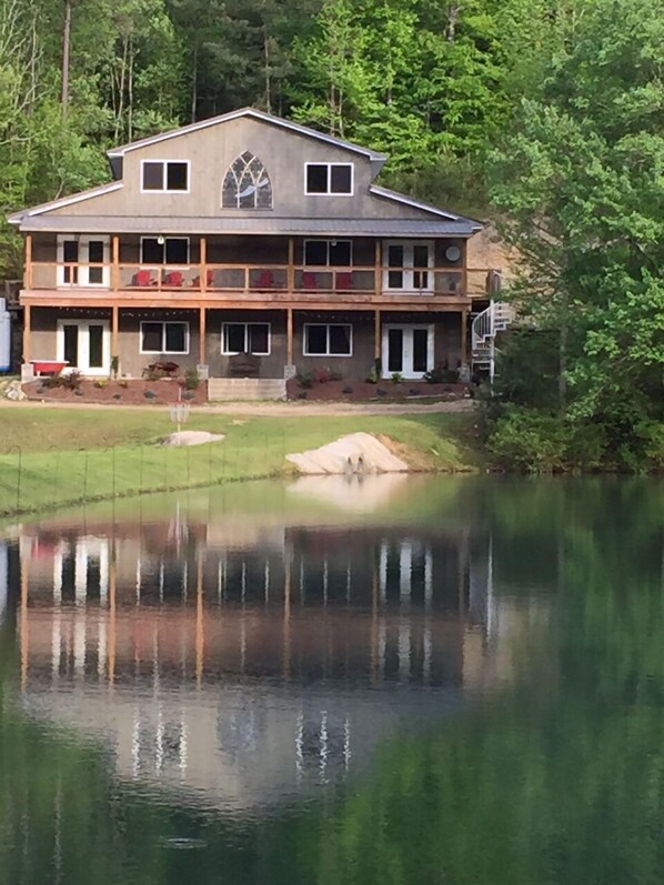 The Barn where gatherings and meals take place.