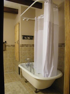 Claw foot tub in Master Bathroom