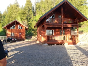 Two cabins to accommodate larger groups. This cabin listing is for left one.