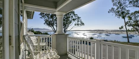 Bay view from the deck.  You can also see Morro Rock and the back bay from here.