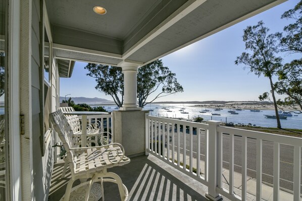 Bay view from the deck.  You can also see Morro Rock and the back bay from here.