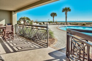 Gate opens out to the Pool and Beach.