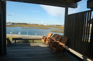 View from the deck. Imagine your boat 25 feet away and ready to go!