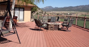 View of the deck from the South side of the house.