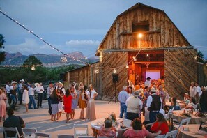 Our barn is often used for weddings, family reunions, and other gatherings.