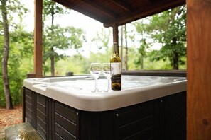 6 Person Hot Tub on Covered Deck 
