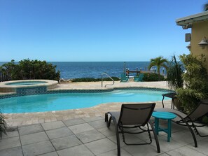 Extra side patio area with views