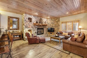 Large comfortable living area.  Enjoy the radiant heating.  