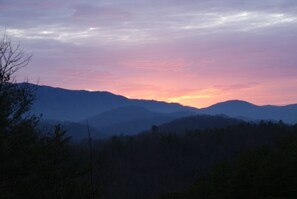 Sunset view from our deck