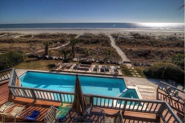 The ocean is just steps away from your own private back yard