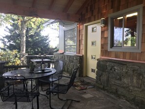 side door off covered patio