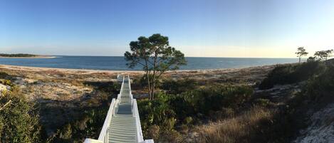 The view from the porch of Prior Dunes- private walkway, of course!