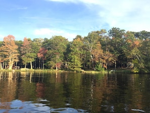 Shoreline view from boat (property on the right)