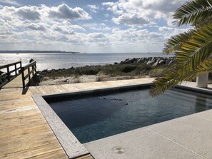 Swimming Pool and Boardwalk to Beach