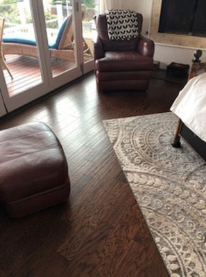 New wood floors in Master Bedroom