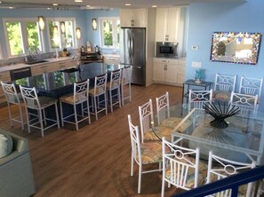 main level kitchen/dining