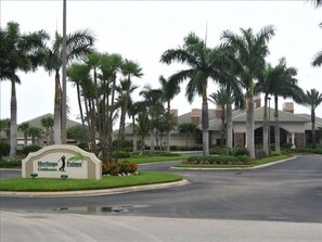 Entrance to paradise and club house.