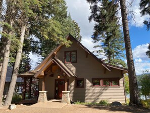 cabin from parking area
