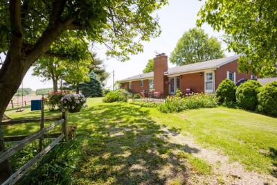 The Robinette House:  Endless view of rolling farmland