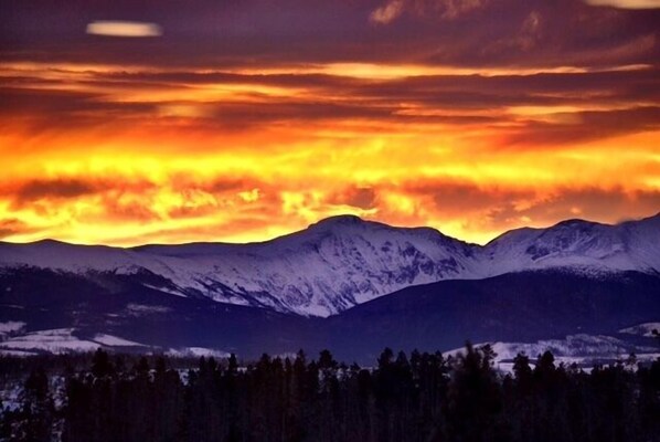 Sunrise from the deck.