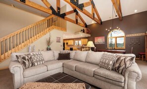 Open Living/Dining/Kitchen area