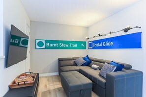 Upstairs Family Room with 55" TV