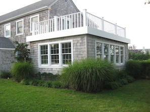 Sunroom and private upper deck off Master Bedroom