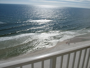 Beach view from balcony