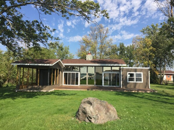 Back view of the house