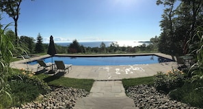 50 foot pool with views over Georgian Bay