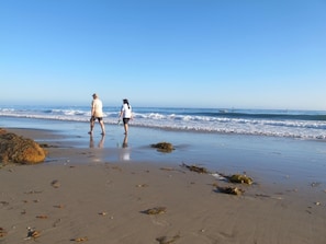 Our California coastline is perfect for beach walking.