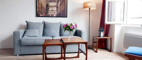 Apt. COSY4 - Latin Quarter - Paris - Living room bathes in natural light