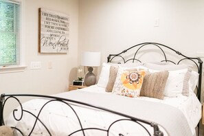 Ultra-comfortable mattress with down comforter and and luxury bedding