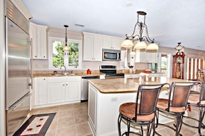 Updated and modern kitchen that will make cooking fun and will be the hang out.