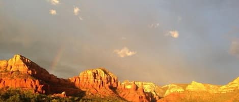 Hot Tub View at Sunset