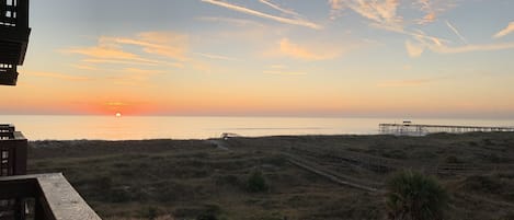 Sunrise from condo balcony