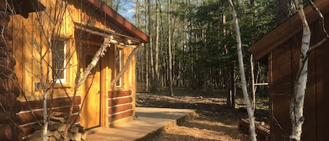 Cozy cabin directly accessible to snowmobile trails and lakes.