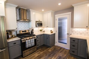 Stainless Steel Appliances and Gas Range