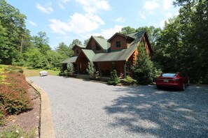 Driveway is 2 cars wide