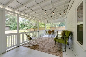 The sound of rain on the metal roof is amazing!