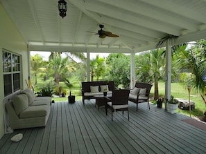 Whale Point Villas' spacious, private covered deck