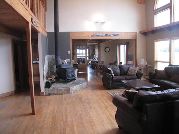 Our living room just off of the dining room. 